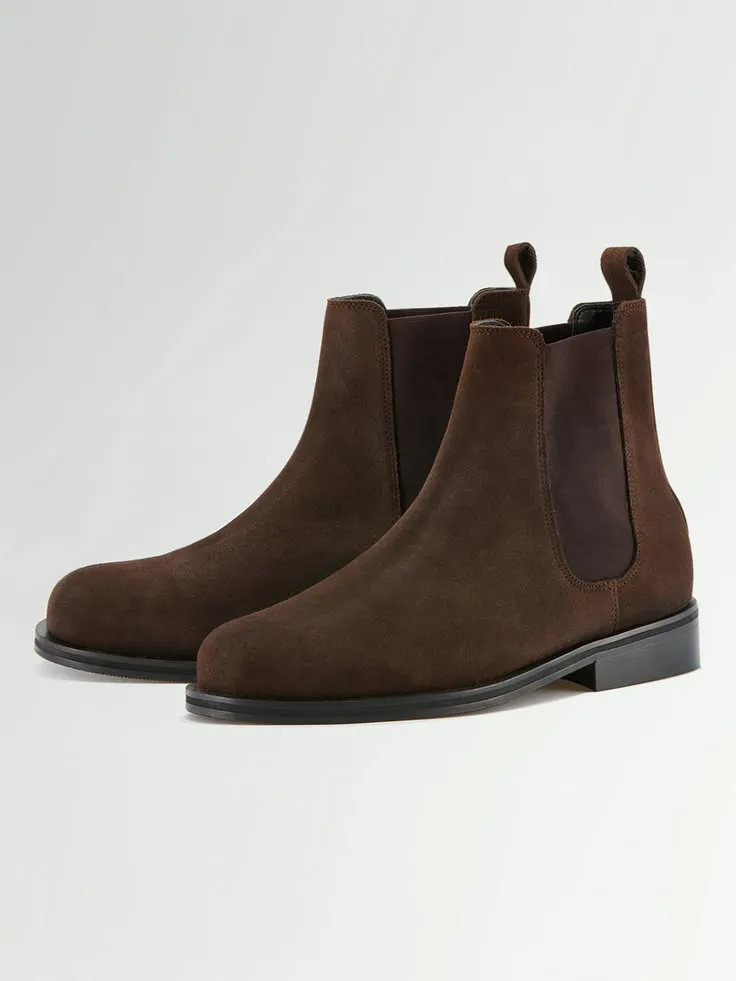 Brown Suede Chelsea Boot